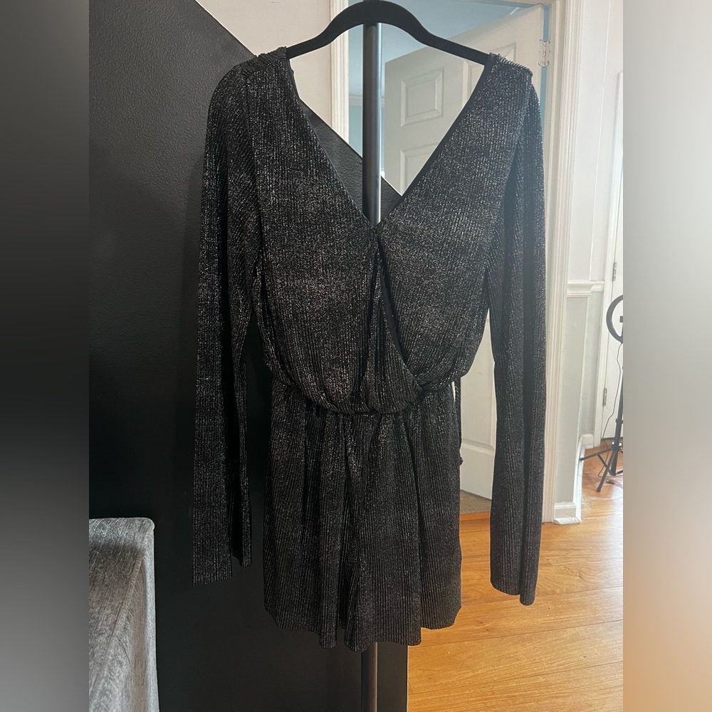 Black Sparkly Romper